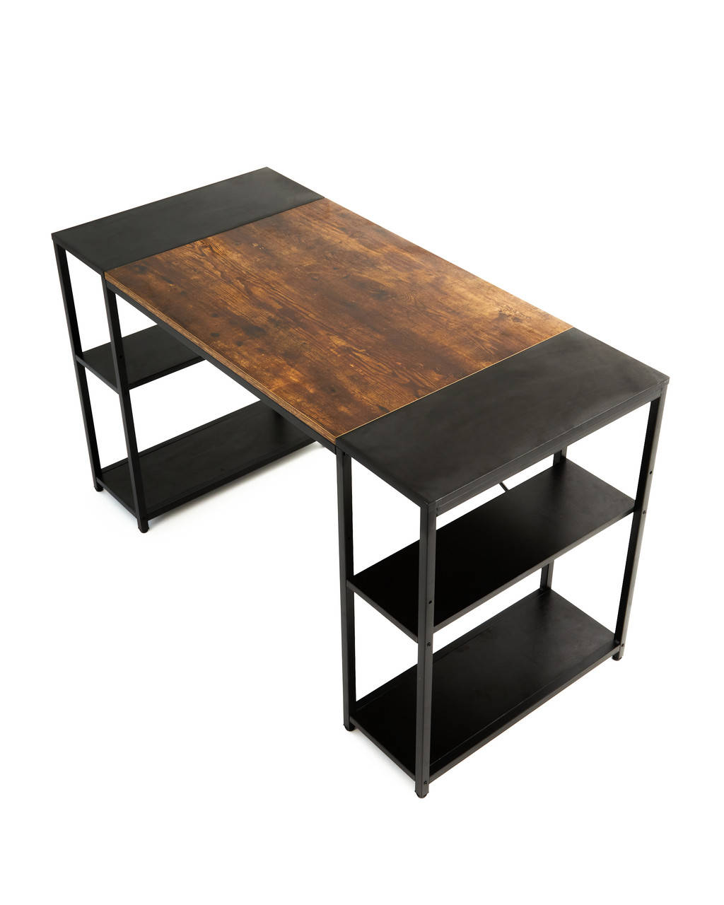 

Практичный компьютерный стол в стиле Лофт Home Fest Arkan, Черный