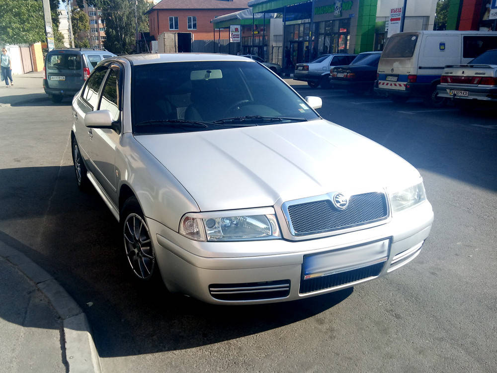 

Реснички на фары Skoda Octavia Tour 1997-2009 / Шкода Октавия Тур (стекловолокно, под покраску), Черный