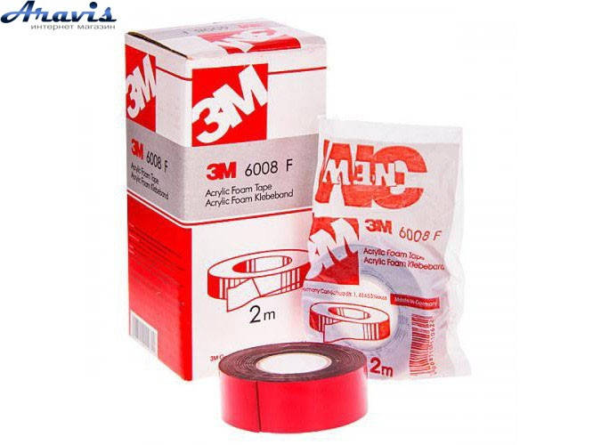 

Скотч двухсторонний 3M 6008F 50мм*0,8*2м