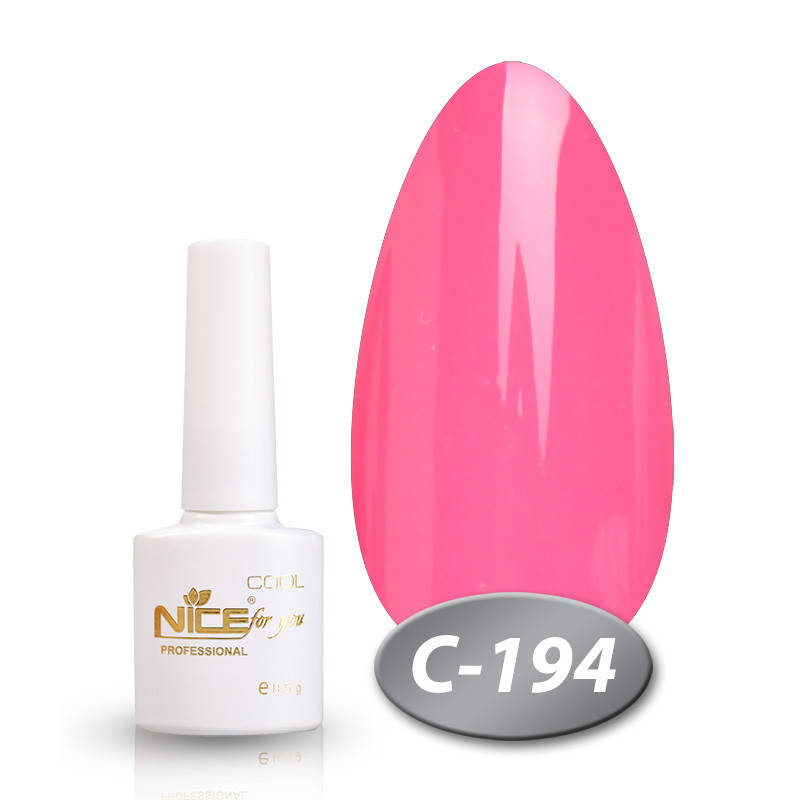 

Гель-лак Nice for you Cool C-194 розовый 8,5 мл