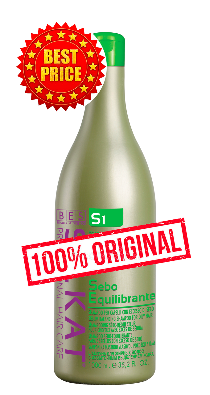 

Активный шампунь для жирных волос Silkat (Силкат) Sebo Equilibrante S1 1000 мл
