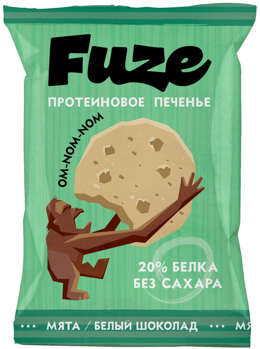 

Протеиновое печенье Fuze вкус Мята-Белый Шоколад (40 грамм)