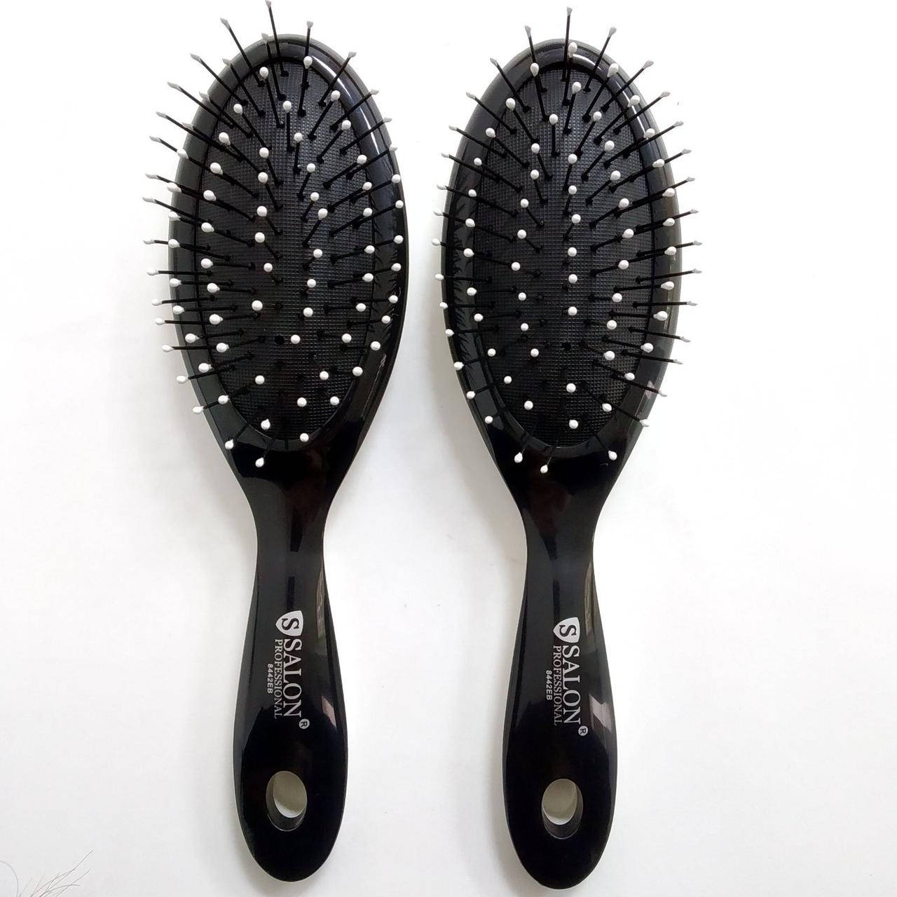 

Расческа для волос массажная Salon Professional 8442 EB Черная, Черный