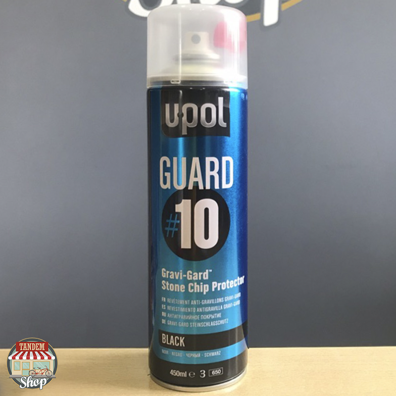 

Антигравийное покрытие со сменной насадкой U-POL GUARD#10, 450 мл Аэрозоль Черный