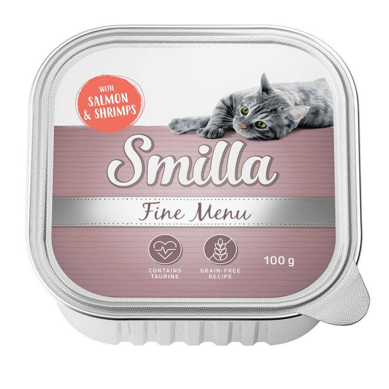 

Влажный корм для котов Smilla Fine Menu Лосось и Креветки (100г)