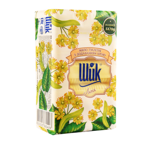 

ШИК мыло туалетное твердое Липа экопак, 5х70 г