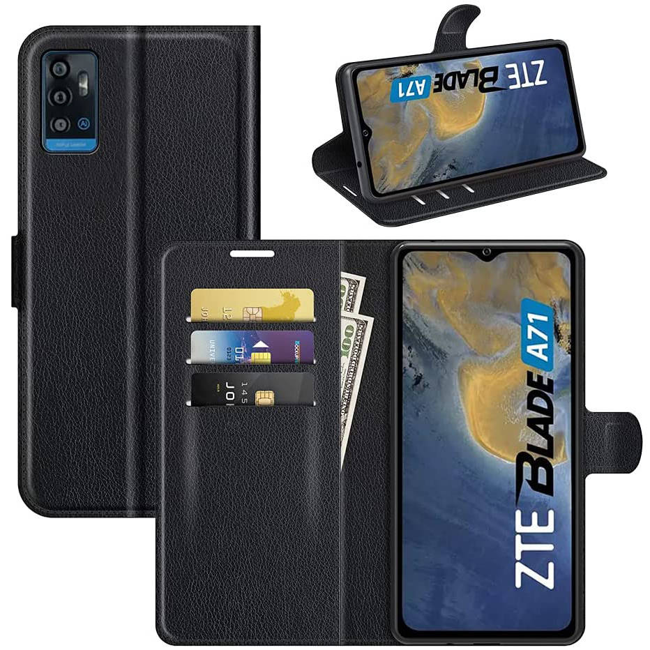 

Чехол-книжка Litchie Wallet для ZTE Blade A71 Black, Черный