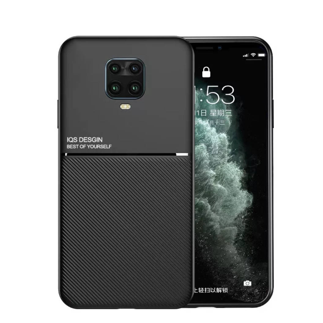 

Чехол для телефона Xiaomi Redmi Note 9 Pro с функцией фиксации к магнитному держателю., Черный