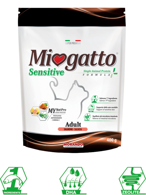 

Сухой корм для кошек Morando MioGatto Sensitive Monoprotein, лосось 400 g