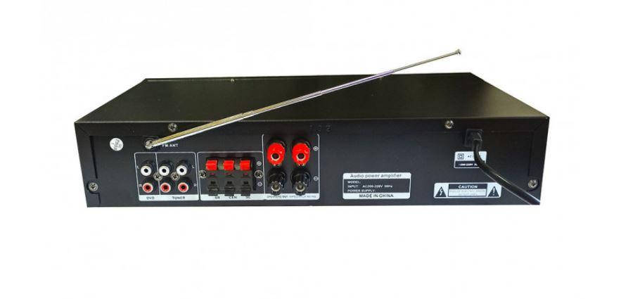 

Аудио - усилитель MAX AV-102BT с выходом на динамики, Черный