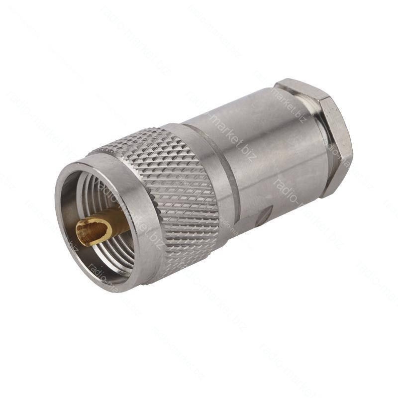 

Штекер UHF на кабель RG-213, прижимной