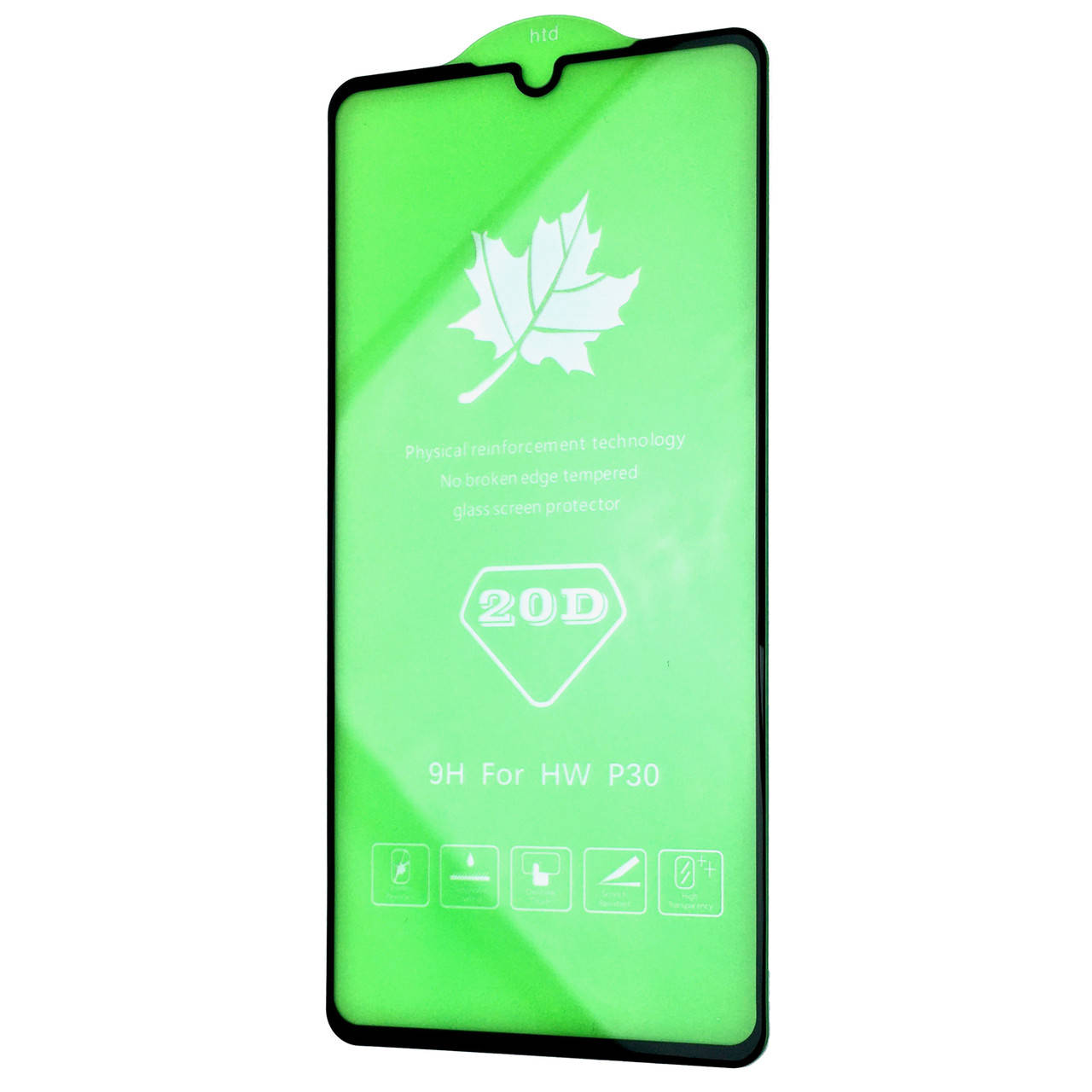 

Защитное стекло DK Full Glue 20D для Huawei P30 (black), Черный