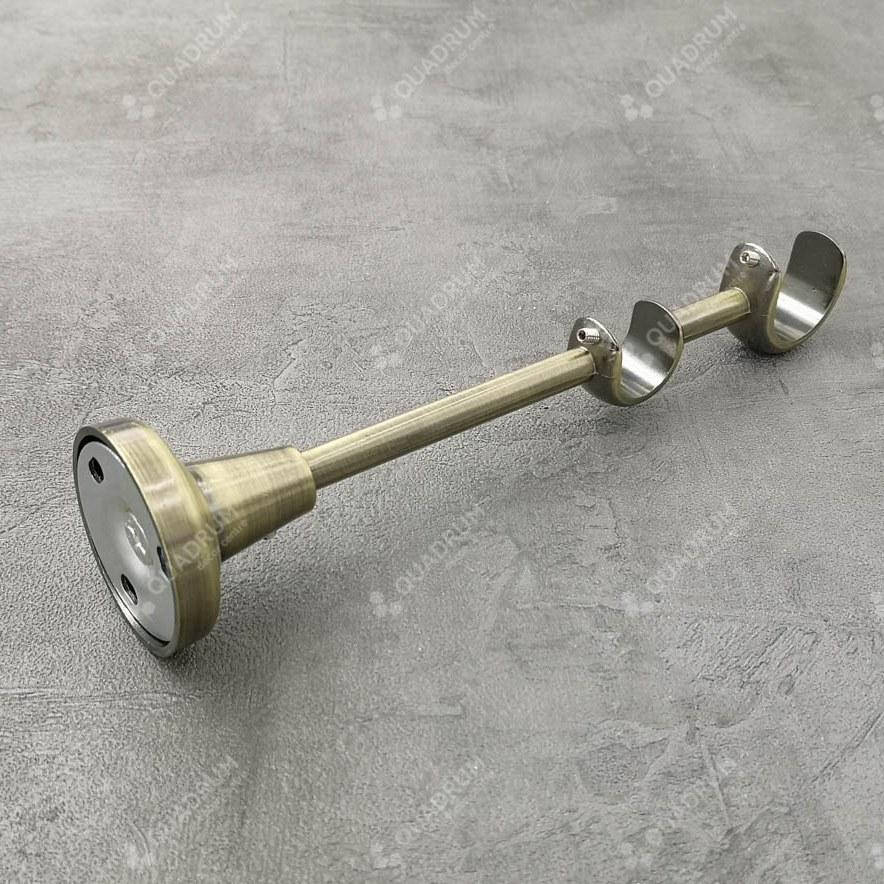 

Кронштейн для карниза двойной открытый 19мм+25мм антик