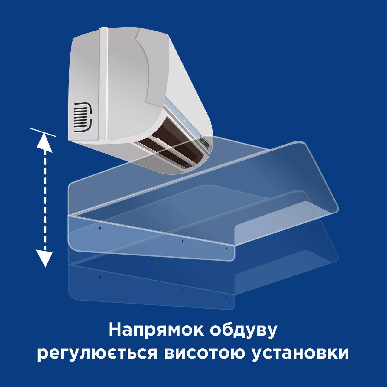 

Экран для кондиционера акриловый 90 см ДАК-2-90