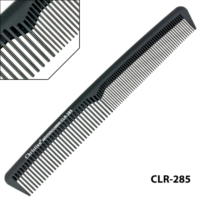 

Гребешок карбоновый антистатичный средне-мелкозубый CLR-285