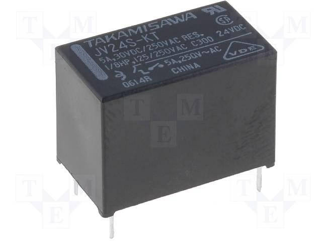 

JV-24S-KT Реле 24V / 5A 250VAC