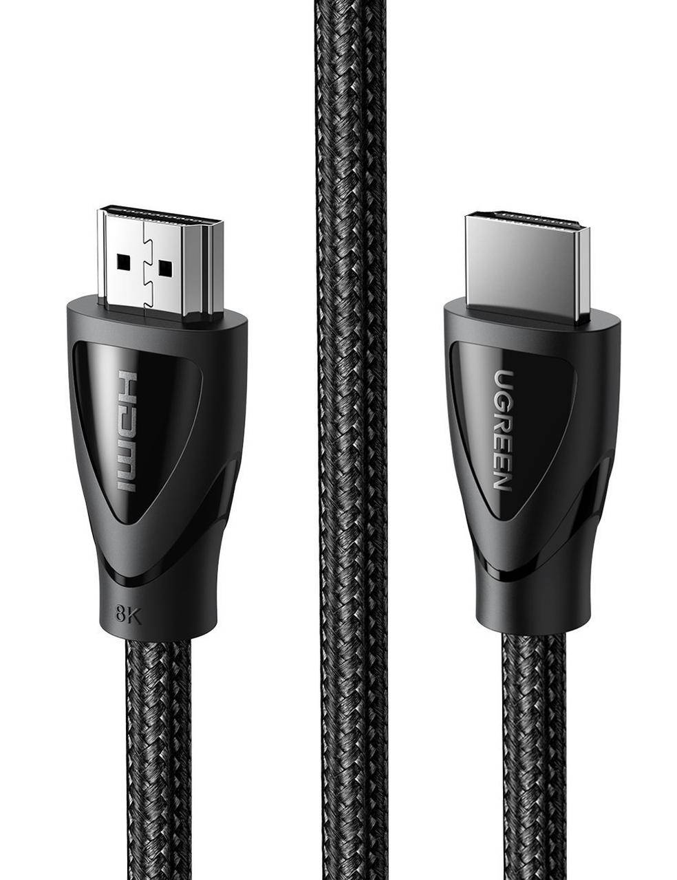 

Кабель видео Ugreen HDMI 2.1 8K 3D 48Gbps HDR 2М Black (HD140), Черный