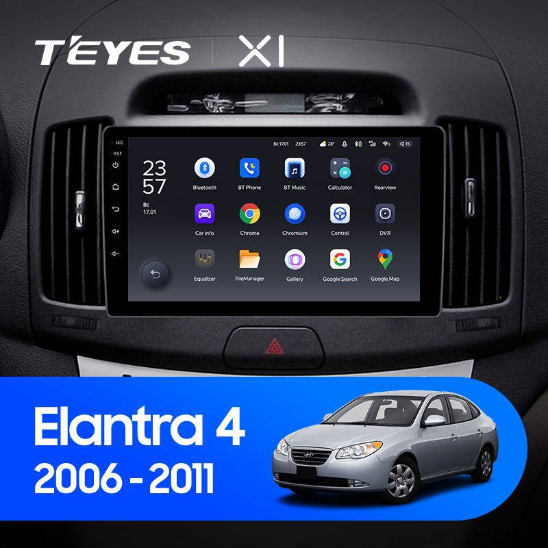 

Штатная магнитола Teyes X1 Hyundai Elantra 4 (2006-2011)