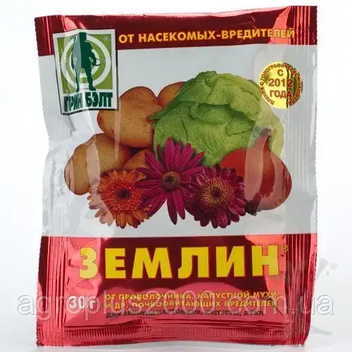 

Почвенный инсектицид Землин от проволочника, капустной мухи 30 граммов Техноэкспорт