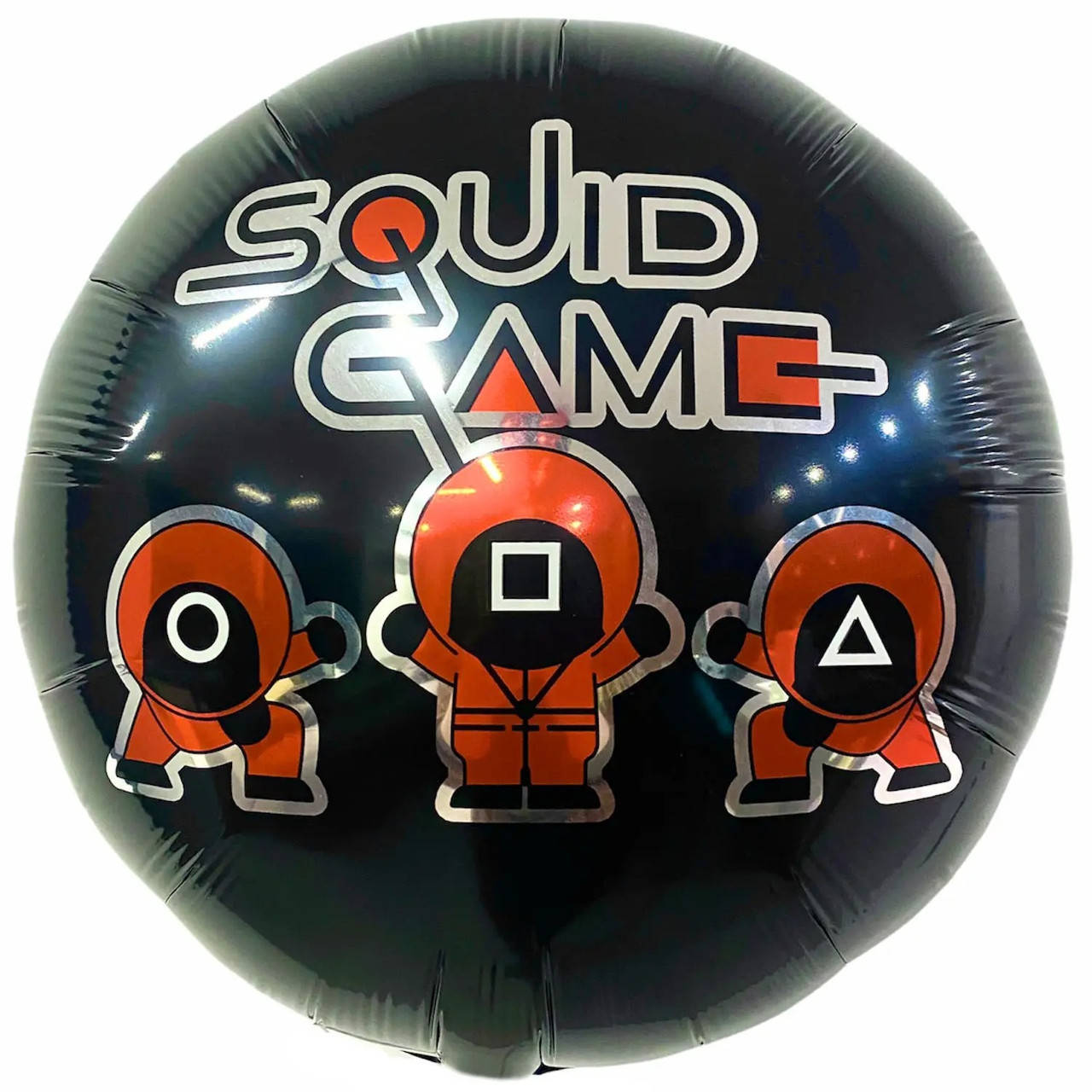 

Фольгированный круглый шар Pinan Игра в кальмара (Squid game), 18" 44 см, Разные цвета