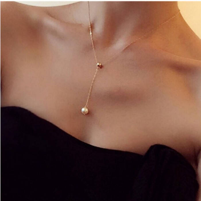 

Цепочка с жемчугом "Elegant Pearl", 2 цвета