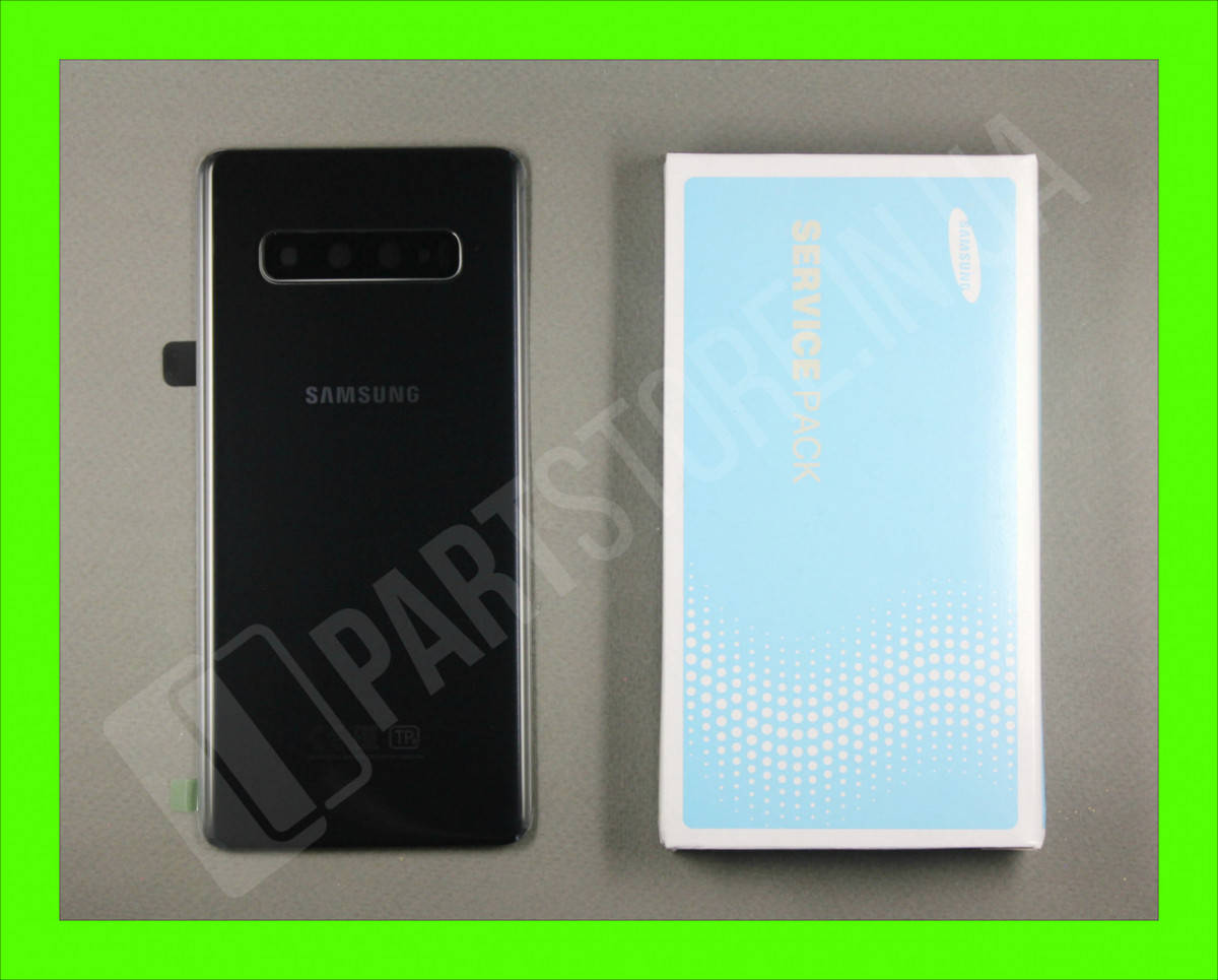 

Крышка Samsung G975 Black S10 Plus (GH82-18534A) сервисный оригинал, Черный