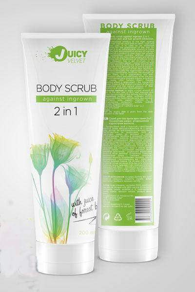 

Жесткий скраб для тела против врастания 2 в 1 TM Juicy Velvet 200 мл.