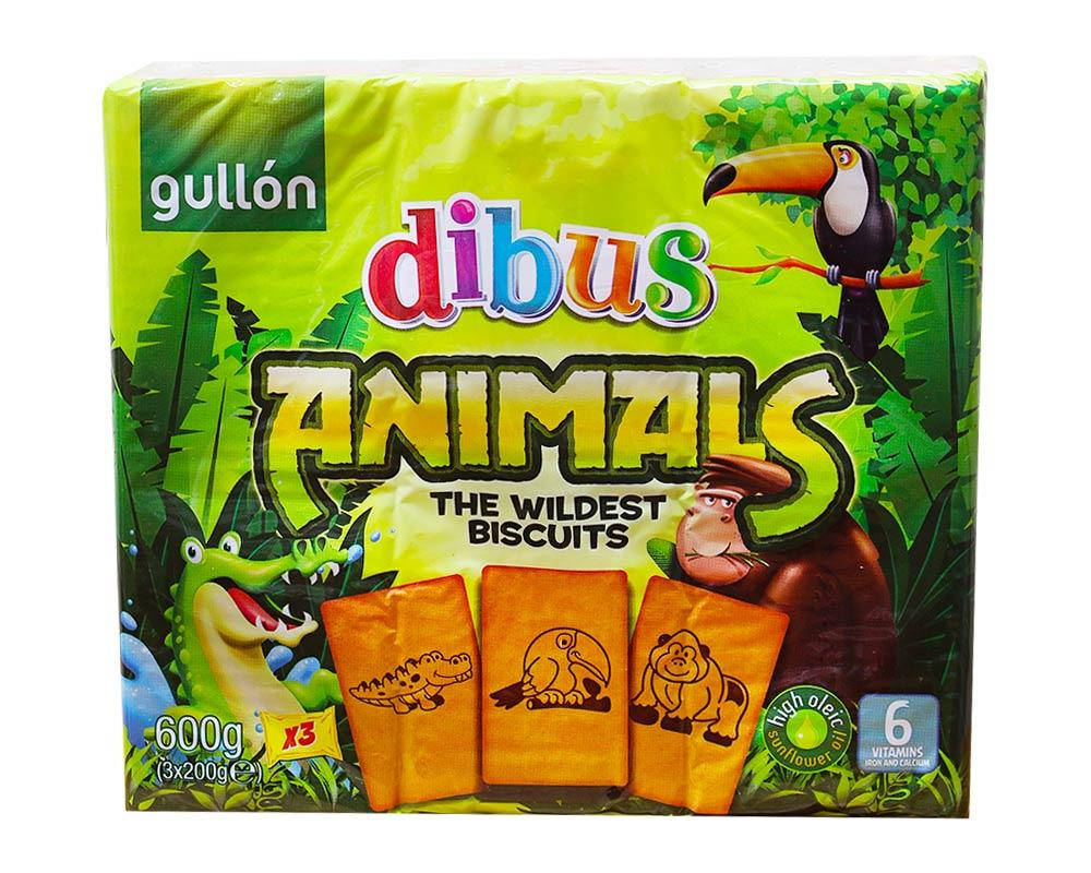 

Печенье с изображением животных GULLON DIBUS Animals, 600 г