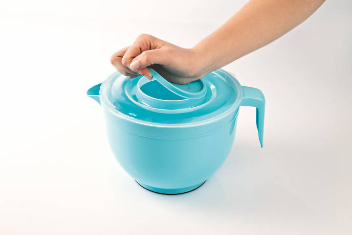 

Миска для взбивания миксером с крышкой 3л, Разные цвета