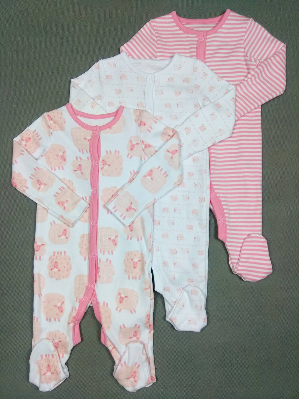 

Человечки для девочки Dunnes набор 3шт, 9-12м (74-80см)