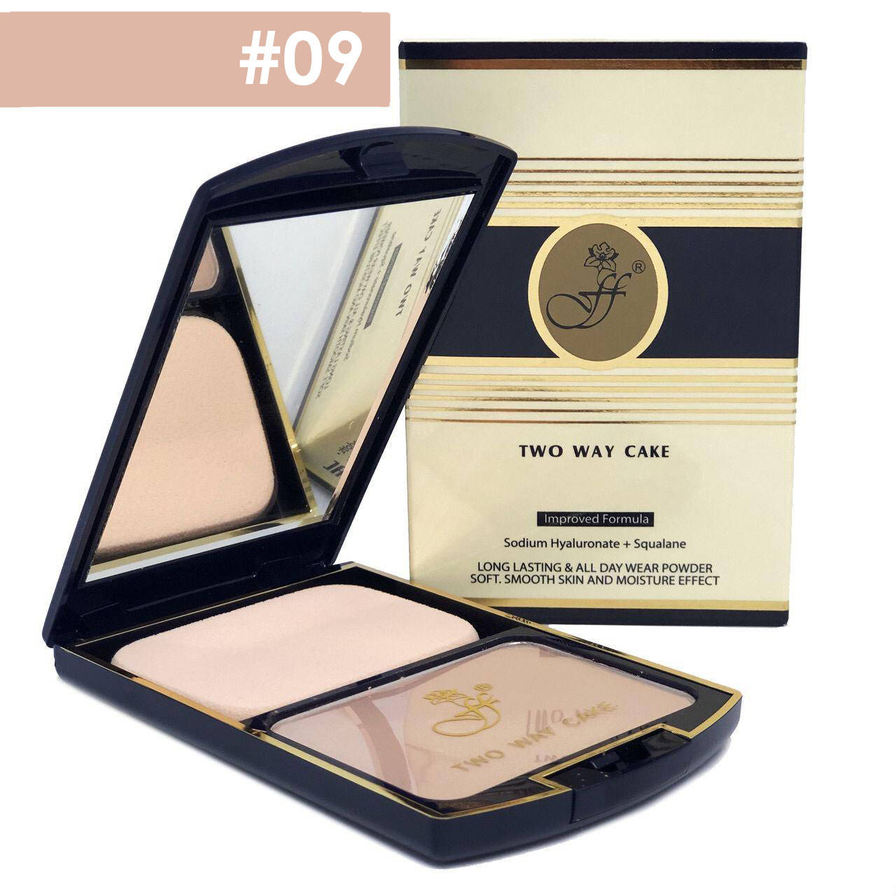 

Компактная пудра FFleur 2 в 1 two way cake TK12 (пудра флер + тональная основа) №09 10,77 г