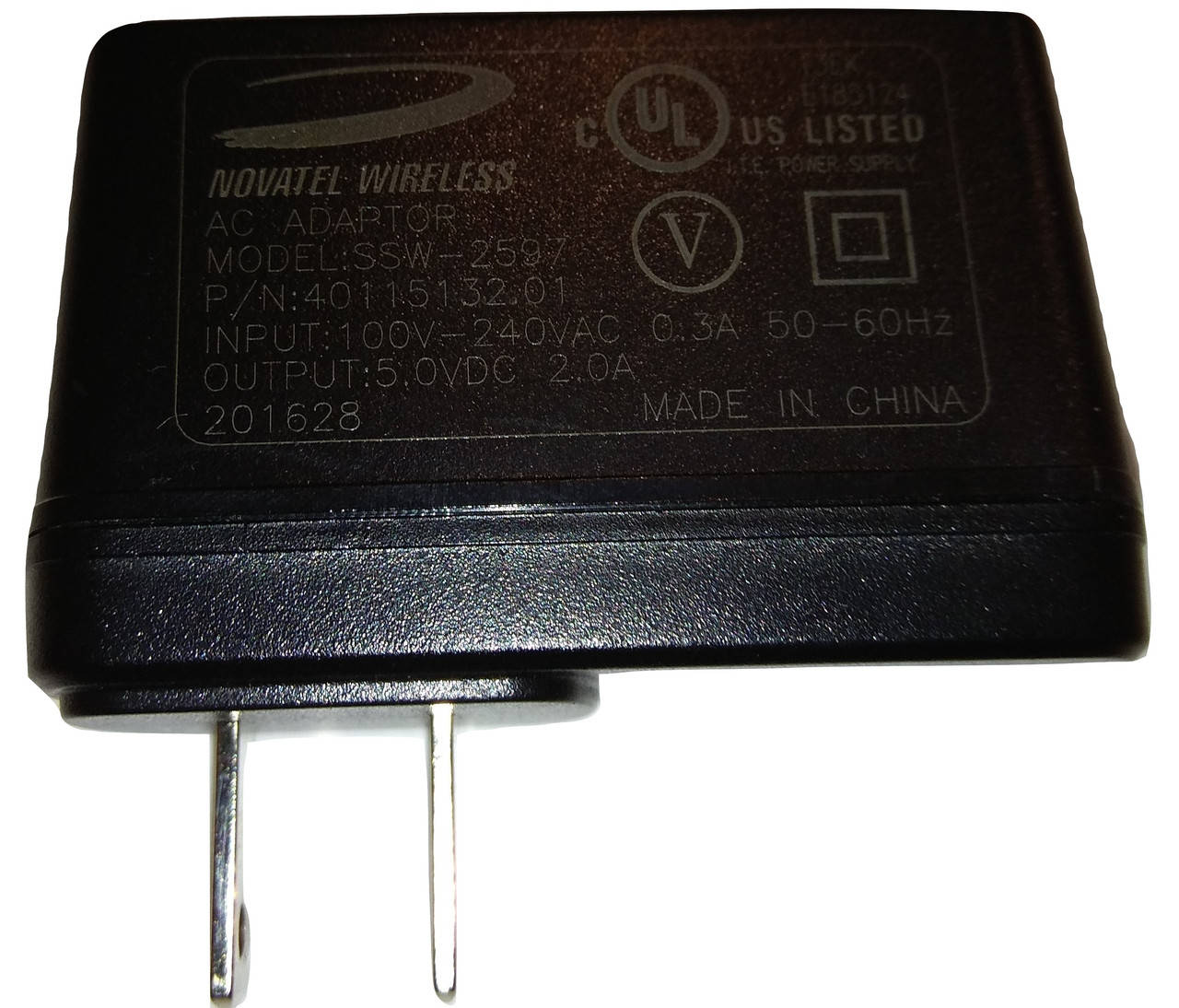 

Оригинальное зарядное устройство Novatel 5 В 2 A, Черный