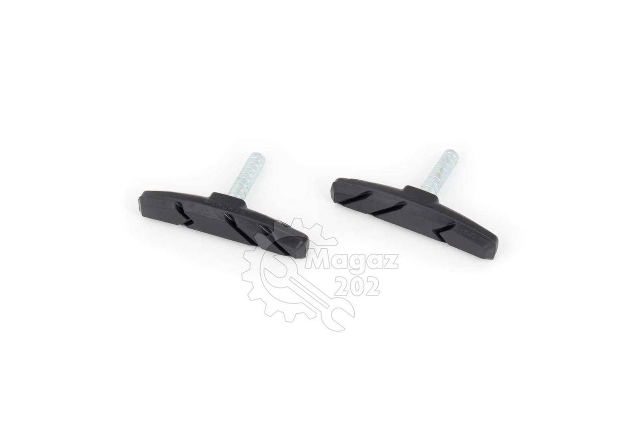 

Колодки тормозные велосипедные (ободные, V-brake) (черные) (mod:2) DS