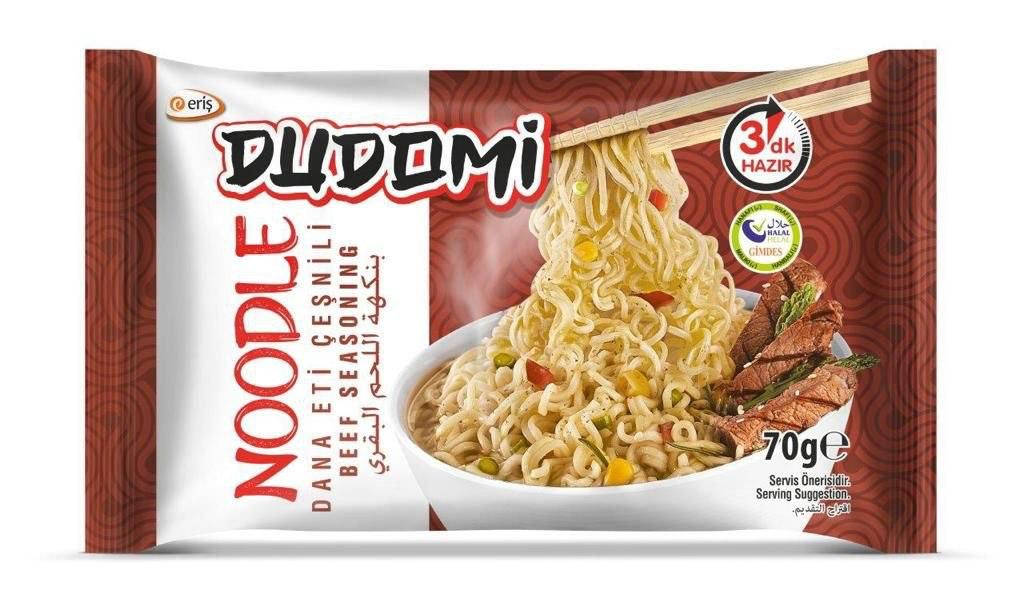 

Вермишель быстрого приготовления DUDOMI 70 г со вкусом говядины