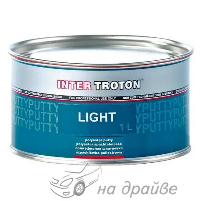 

Шпатлевка автомобильная легкая с отвердителем Light 1л/1.27кг Troton