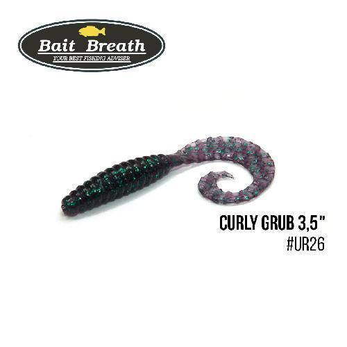 

Приманка Bait Breath Curly Grub 3,5" (10шт) (Ur26 Junberg/green*seed)