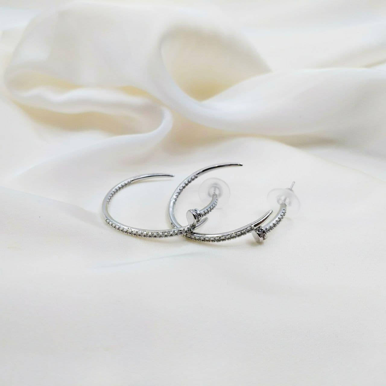 

Серьги в стиле Cartier серебро