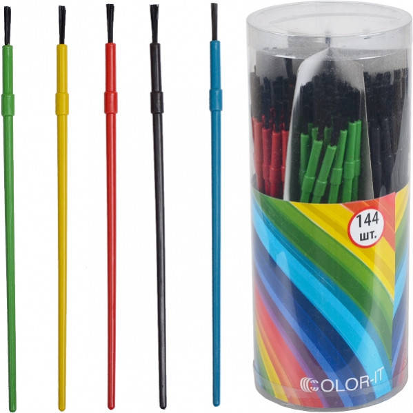 

Набор кисточек для клея в тубусе. 144 штуки