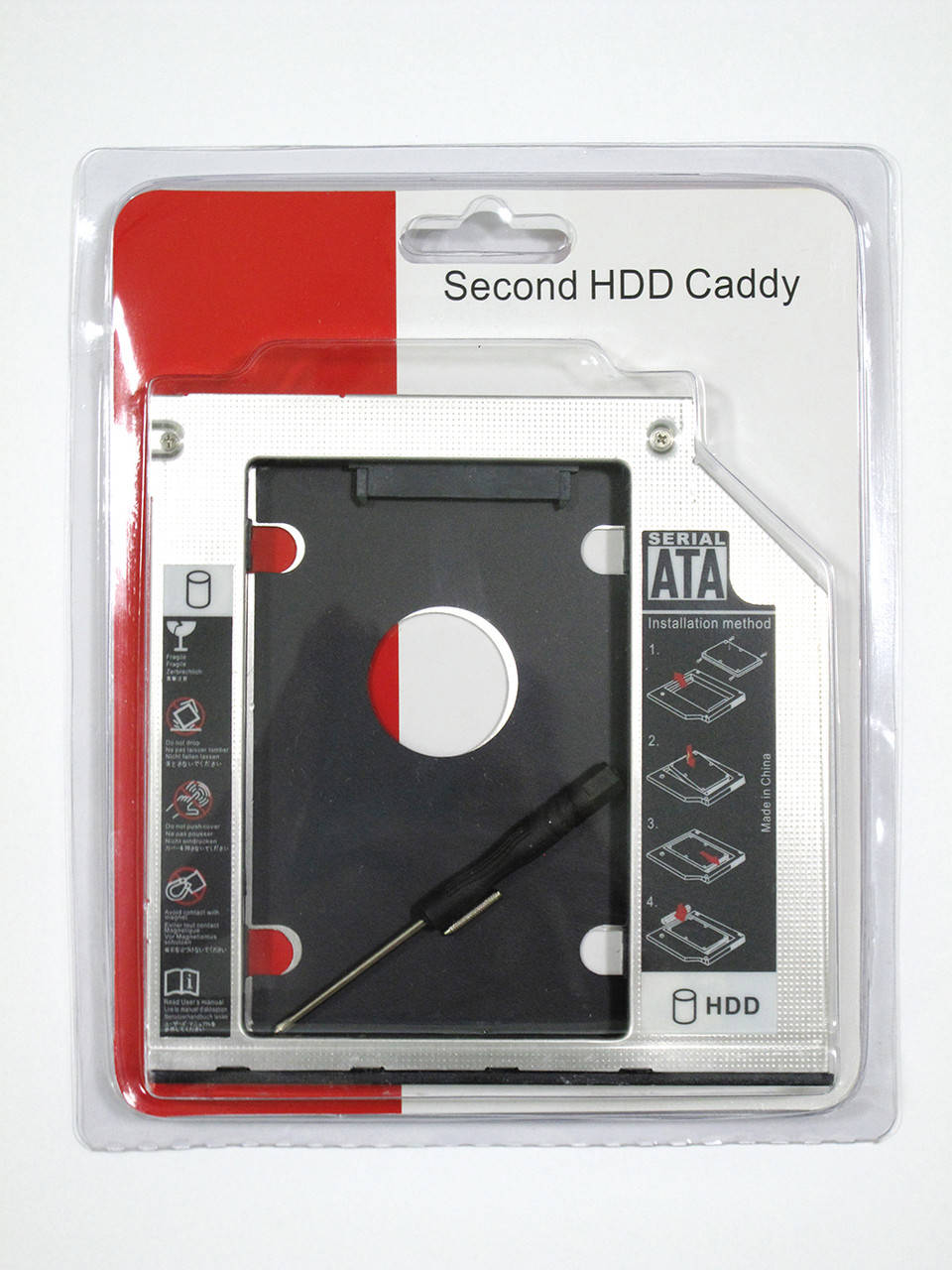 

Карман-адаптер для подключения 2.5" HDD/SSD SATA 3.0 вместо DVD привода 9,5мм