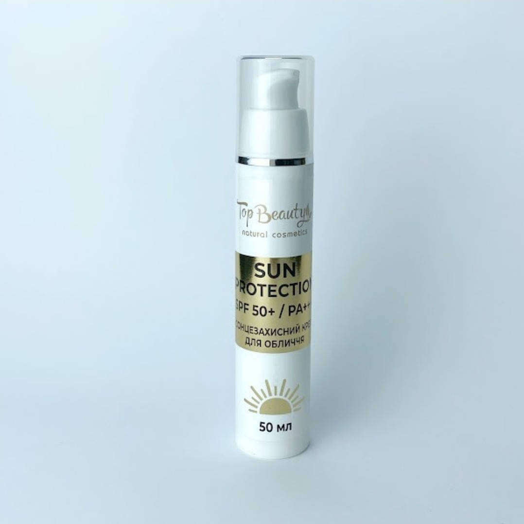 

Сонцезахисний крем для обличчя Top Beauty з ліфтинг ефектом SPF50 + / PA +++ 50мл