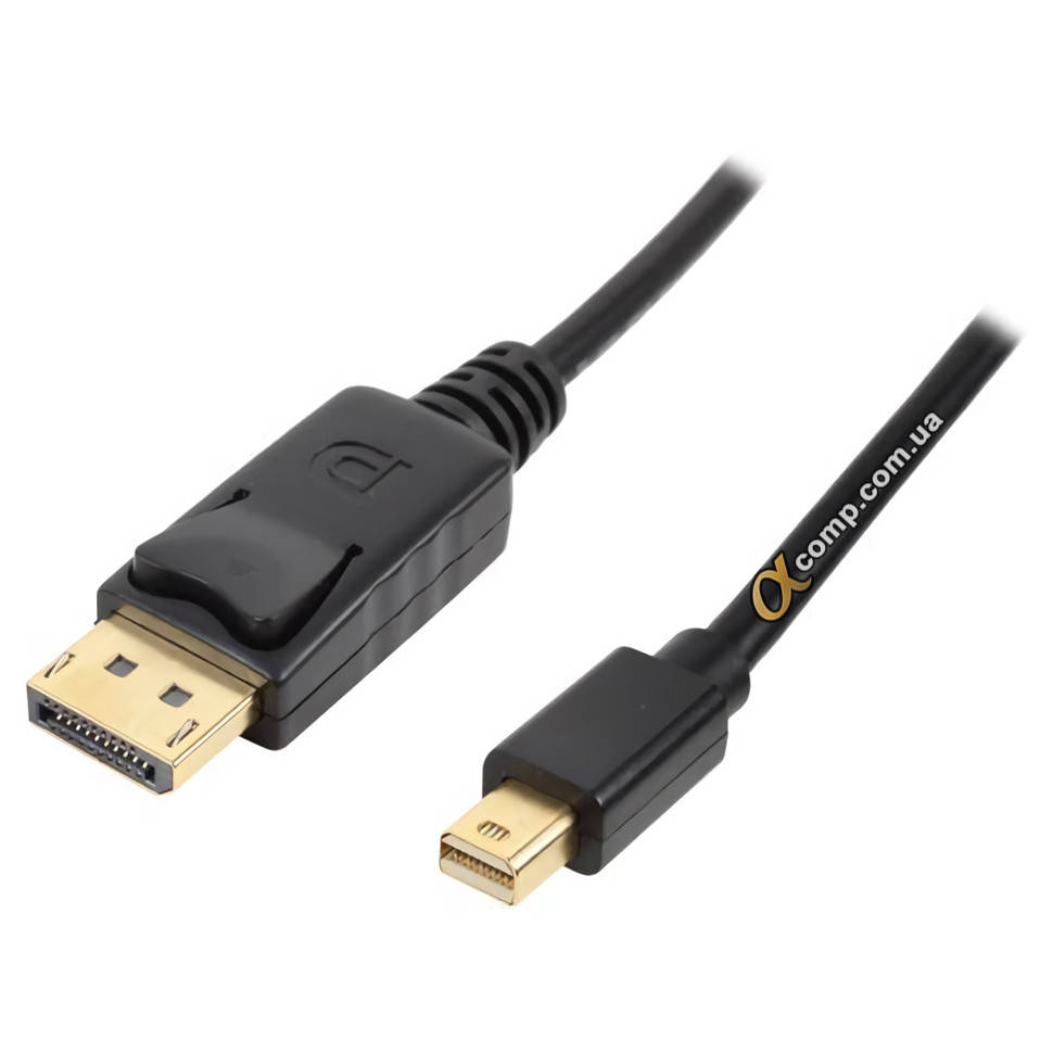 

Кабель DisplayPort - mini DisplayPort 1.8 м, Черный