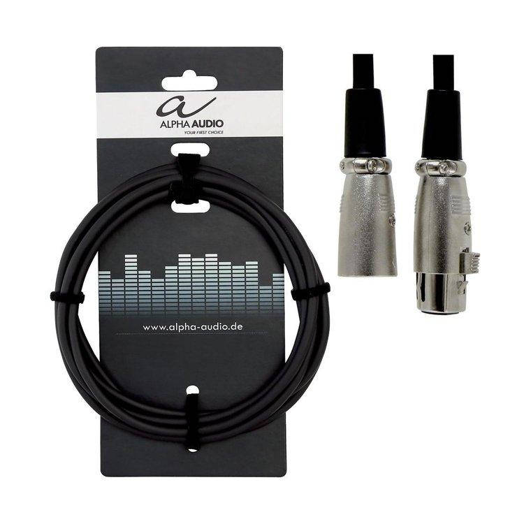 

Кабель микрофонный Alpha Audio XLR (п) x XLR (м) (3м)