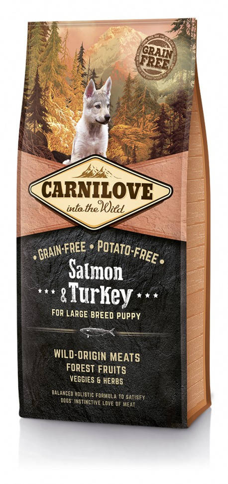 

Сухой корм Carnilove Puppy Large Breed Salmon & Turkey для щенков крупных пород 12 кг