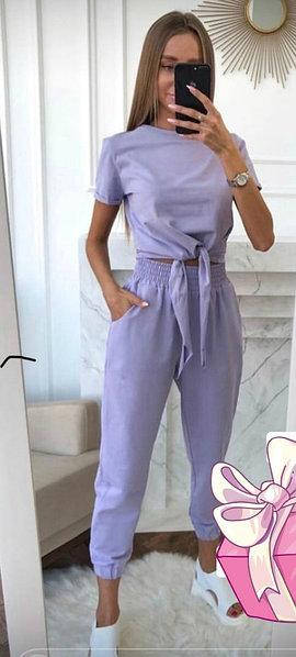 

Женский летний спортивный костюм с футболкой новинка 2021, Белый