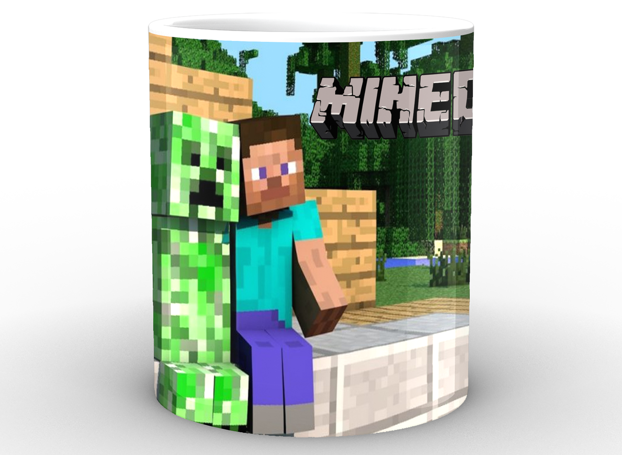 

Кружка GeekLand Minecraft Майнкрафт Стив MС.02.001, Белый