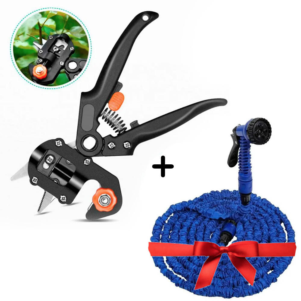 

Профессиональный прививочный секатор для веток с 3 ножами (3-10 мм) + Подарок Шланг для полива 30 м