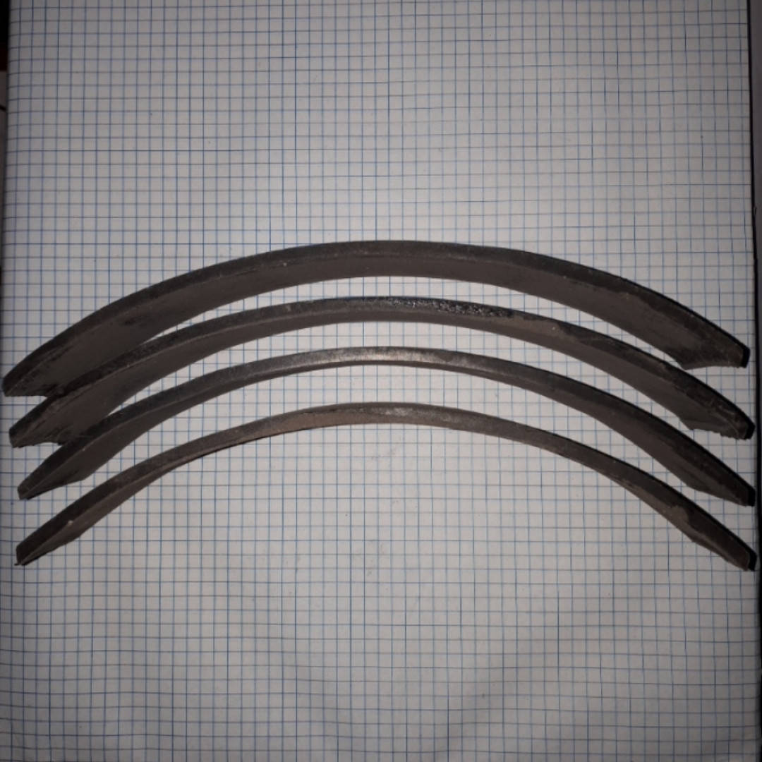 

Накладки задние тормозные колодки комплект 4шт ВАЗ 2101 2102 2103 2104 2105 2106 2107 2121 21213 ЗАРЗ