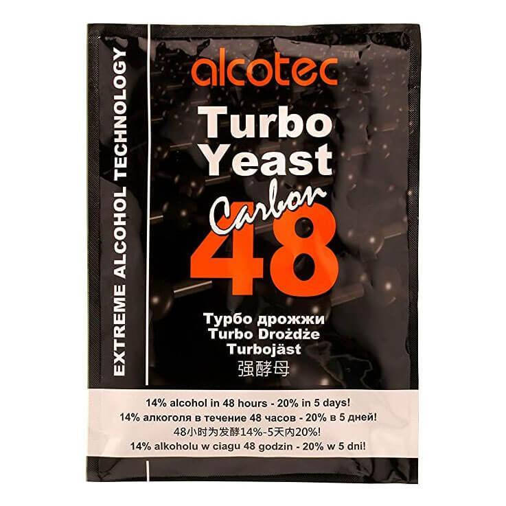 

Спиртовые турбо Дрожжи Alcotec 48 Carbon с углём (175 г)