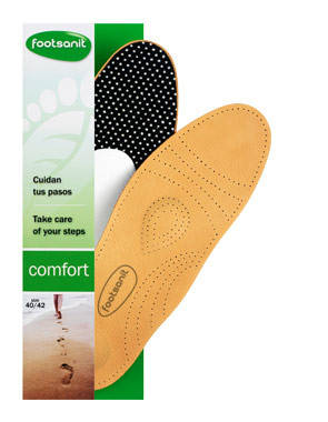 

Кожаные ортопедические стельки Footsanit 44