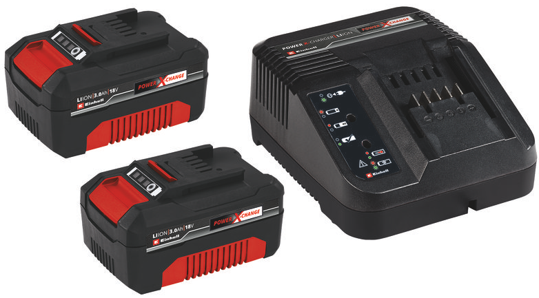 

Аккумулятор 3 Ач 2 шт.+ зарядное устройство 18 V Einhell Power-X-Change [4512098]